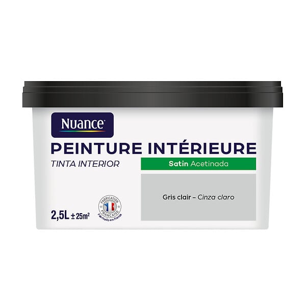 NUANCE - Peinture Bicouche - Gris clair - Satin - 2,5L - large