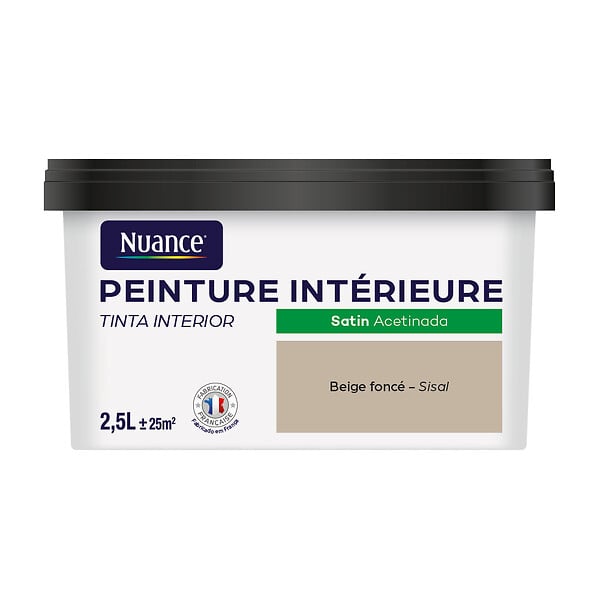 NUANCE - Peinture Bicouche - Beige foncé - Satin - 2,5L - large