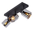 LUCIDE - Spot plafond métal ALION Noir 3xE14 25W - vignette