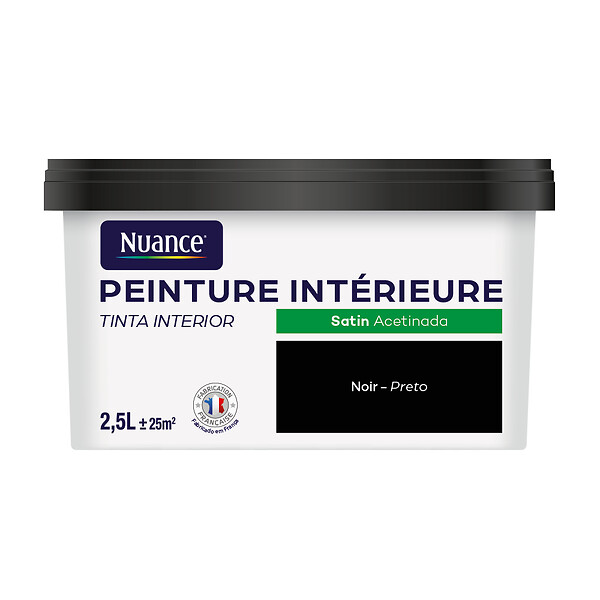 NUANCE - Peinture Bicouche - Noir - Satin - 2,5L - large