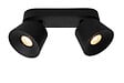 LUCIDE - TRIGONO Spot plafond-Noir-2xGU10-50W-Métal - vignette