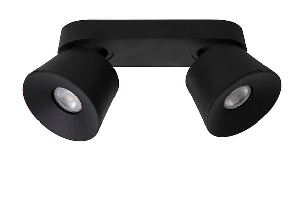 LUCIDE - TRIGONO Spot plafond-Noir-2xGU10-50W-Métal - large