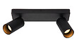 LUCIDE - Spot plafond aluminium CLUBS Noir 2xGU10 40W - vignette