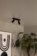 LUCIDE - Spot plafond aluminium CLUBS Noir 2xGU10 40W - vignette