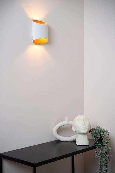 LUCIDE - Applique murale aluminium Diletta - Blanc - 40W - large