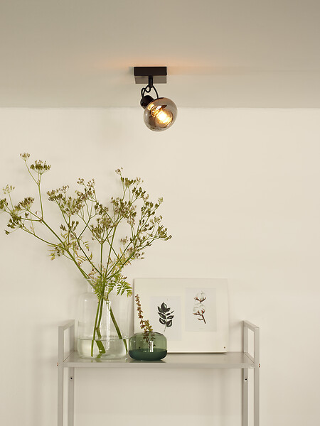 LUCIDE - MADEE Spot plafond-Noir-1xE14-25W-Métal - large