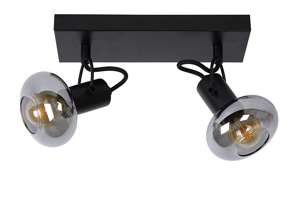 LUCIDE - MADEE Spot plafond-Noir-2xE14-25W-Métal - large