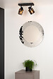 LUCIDE - Spot plafond métal ALION Noir 2xE14 - vignette