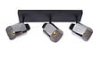 LUCIDE - Spot plafond métal ALION Noir 3xE14 25W - vignette