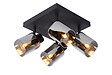 LUCIDE - Spot plafond métal - ALION - Noir - 4xE14 25W - vignette