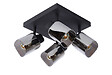 LUCIDE - Spot plafond métal - ALION - Noir - 4xE14 25W - vignette