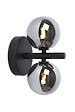 LUCIDE - Applique murale acier Tycho Noir 2x28W - vignette