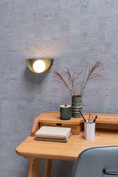 LUCIDE - Applique murale acier Benni Vert 28W - large