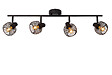 LUCIDE - Spot plafond Métal MAREN Noir 4xE14 100W - vignette