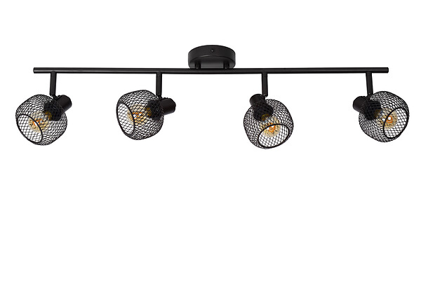 LUCIDE - Spot plafond Métal MAREN Noir 4xE14 100W - large