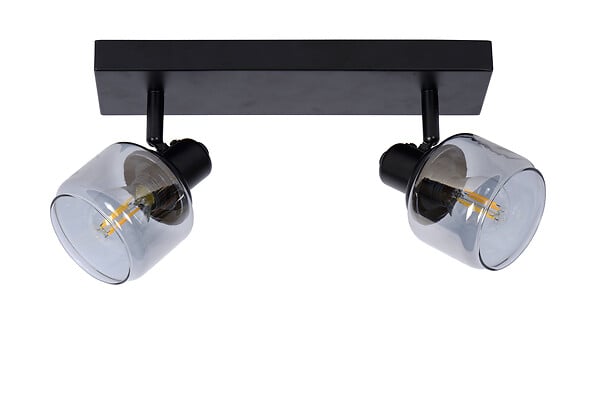 LUCIDE - BJORN Spot plafond-Noir-2xE14-40W-Métal - large