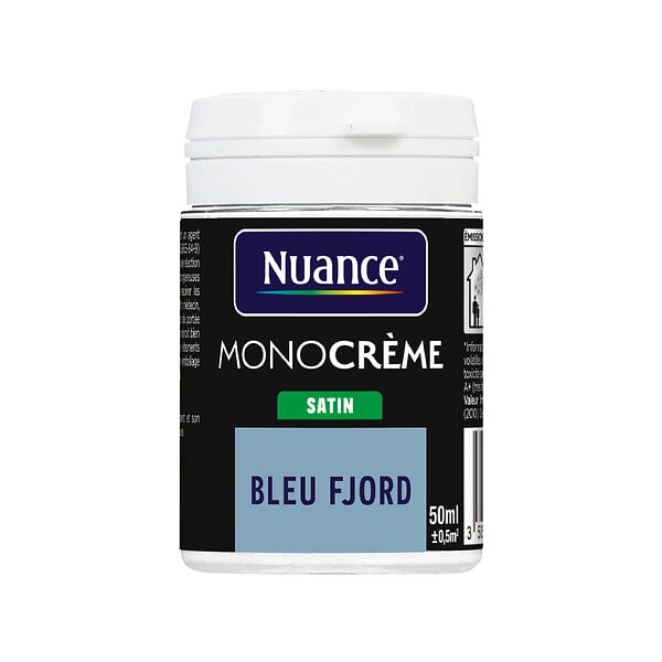 NUANCE - Testeur peinture MonoCrème - Bleu fjord - Satin - 50ml - large