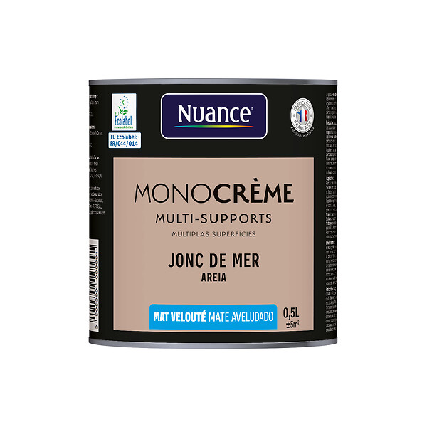 NUANCE - Peinture MonoCrème - Jonc de mer - Mat - 0.5L - large