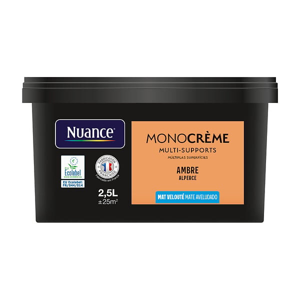 NUANCE - Peinture Monocrème - Ambre - Mat - 2,5L - large