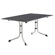 CENTRALE BRICO - Table pliante 165 x 95 cm, plateau Vivodur® anthracite, structure gris clair - vignette