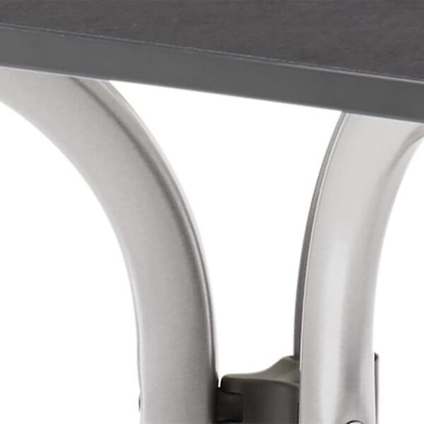 CENTRALE BRICO - Table pliante 165 x 95 cm, plateau Vivodur® anthracite, structure gris clair - large