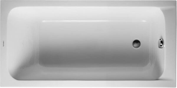 DURAVIT - Baignoire acrylique avec pieds D-Code - Dimensions : 160 x 70 cm - Couleur : BLANC - large