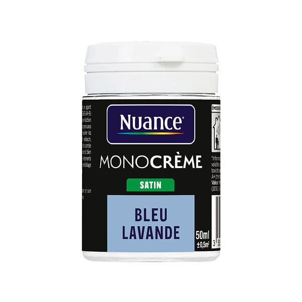 NUANCE - Testeur peinture MonoCrème - Bleu lavande - Satin - 50ml - large
