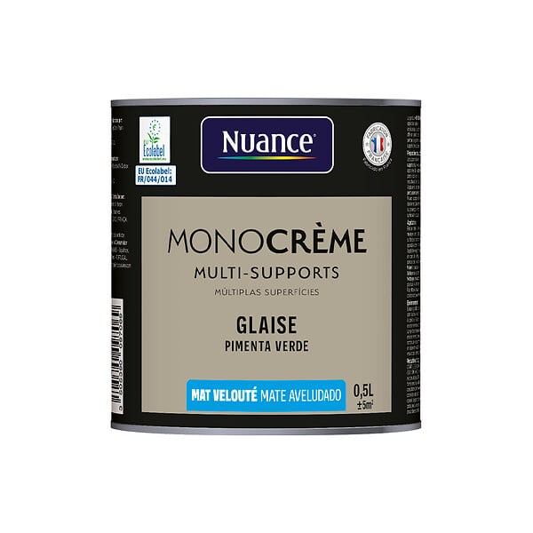NUANCE - Peinture MonoCrème - Glaise - Mat - 0.5L - large