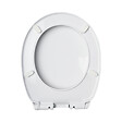 PLANETE BAIN - Abattant WC blanc de forme ovale en Polypropylène avec fermeture ralentie, réglable et déclipsable - NF - Océan - vignette