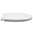 GODART - Abattant WC blanc de forme ovale en duroplast antibactérien avec fermeture ralentie, réglable et déclipsable - Melodi - vignette