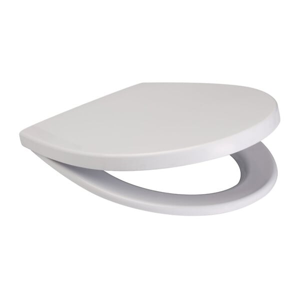 CERSANIT - Abattant WC blanc de forme ovale en Polypropylène - Delfi - large