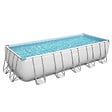 BESTWAY - Piscine tubulaire Power Steel- Rectangulaire - L640xH132xP274cm - vignette