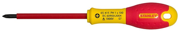 STANLEY - Tournevis phillips isole 1000v ph1x100mm stanley fatmax 1-65-415 - large