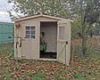 HABRITA - Abri de jardin en bois douglas 28mm 4.68m² - L.250xP.200cm - vignette