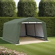 HABRITA - Abri de jardin en toile renforcée - Vert foncé bicolore - L.3.65xP.3.65xH.2.44m - vignette