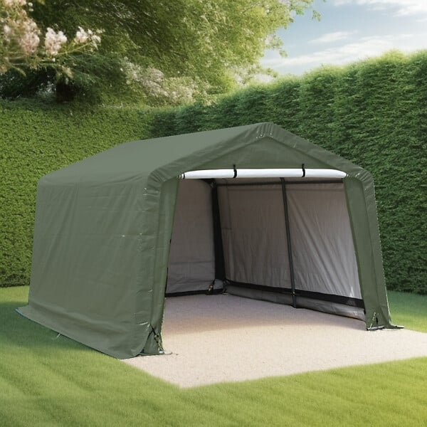 HABRITA - Abri de jardin toile PE - Vert - L.183xP.183xH.183cm - large