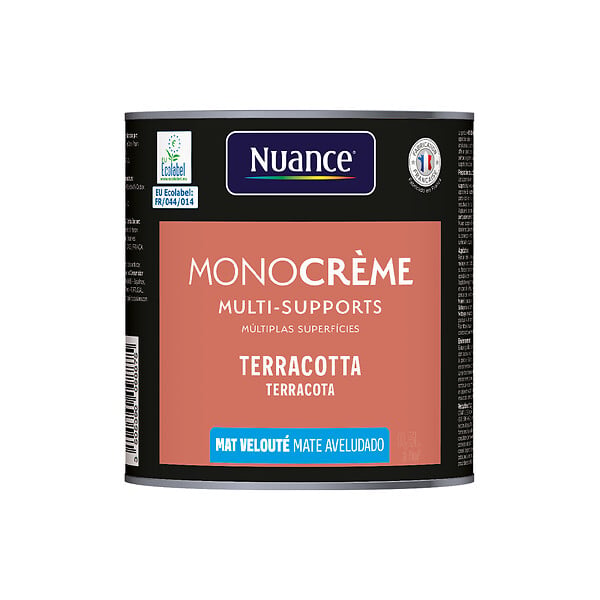 NUANCE - Peinture MonoCrème - Terracotta - Mat - 0.5L - large