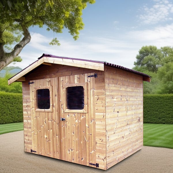 HABRITA - Abri de jardin - Bois - 19mm - 4.87m2 - large