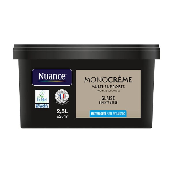 NUANCE - Peinture Monocrème - Glaise - Mat - 2,5L - large