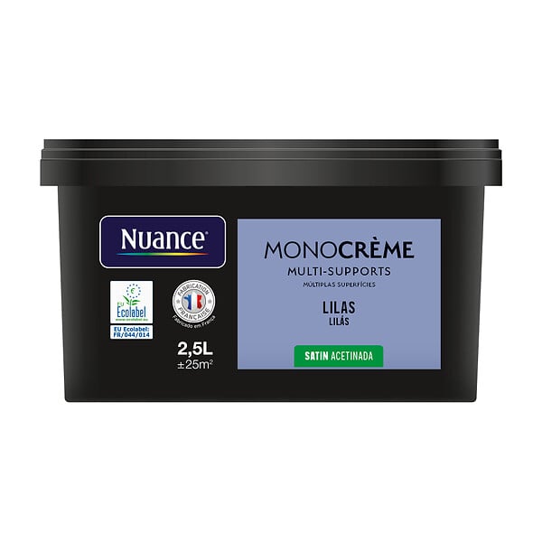 NUANCE - Peinture Monocrème - Lilas - Satin - 2,5L - large