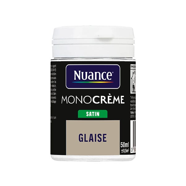 NUANCE - Testeur peinture MonoCrème - Glaise - Satin - 50ml - large