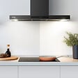 CIARRA - Hotte Aspirante Tactile 90cm APP Contrôle 650m3/h 4 Vitesses Booster Noir CD9102B-P - vignette
