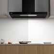CIARRA - Hotte de cuisine 90cm APP Contrôle 650m3/h Booster Touche Tactile Noir CD9102B - vignette