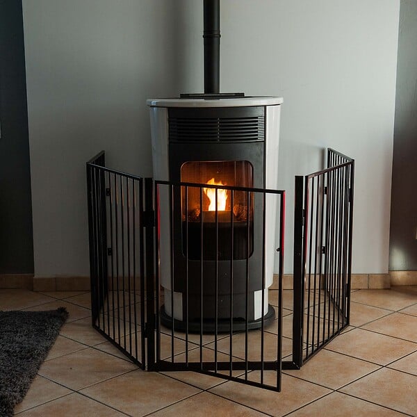 WERKAPRO - Barrière de protection en métal  5 panneaux  300cm - large