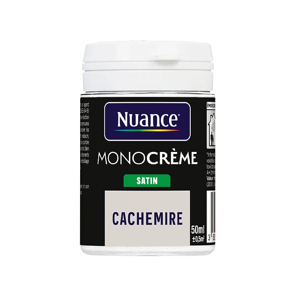 NUANCE - Testeur peinture MonoCrème - Cachemire - Satin - 50ml - large
