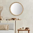 DADA ART - Miroir rond en rotin naturel - Diam.60cm - vignette