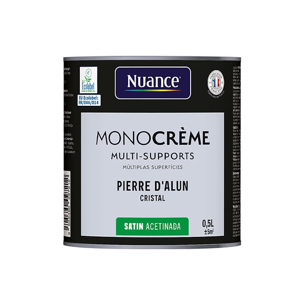 NUANCE - Peinture MonoCrème - Pierre d'alun - Satin - 0.5L - large