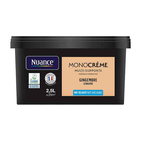 NUANCE - Peinture Monocrème - Gingembre - Mat - 2,5L - large