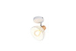 TRIO - Applique murale grillage et bois Gris E27 - vignette