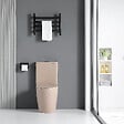 STANO - Toilette WC à poser CIPOLI en céramique beige mat - vignette